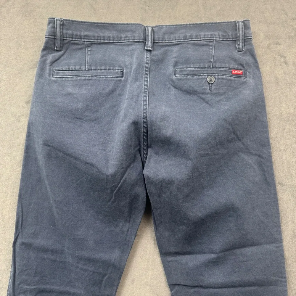 Levis XX Chino Standard Taper Pants Mens 33x30 Navy Blue 85226-0052 Chinos